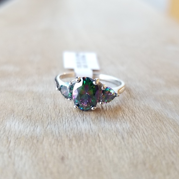🌈Northern Lights🌈 Mystic Topaz Sterling Ring - Picture 4 of 7